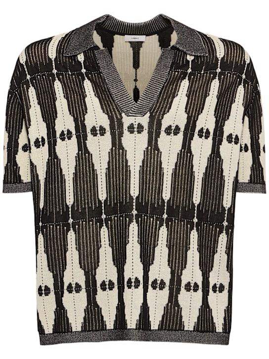 LuisaViaRoma CommasPolo Ritual in maglia jacquard