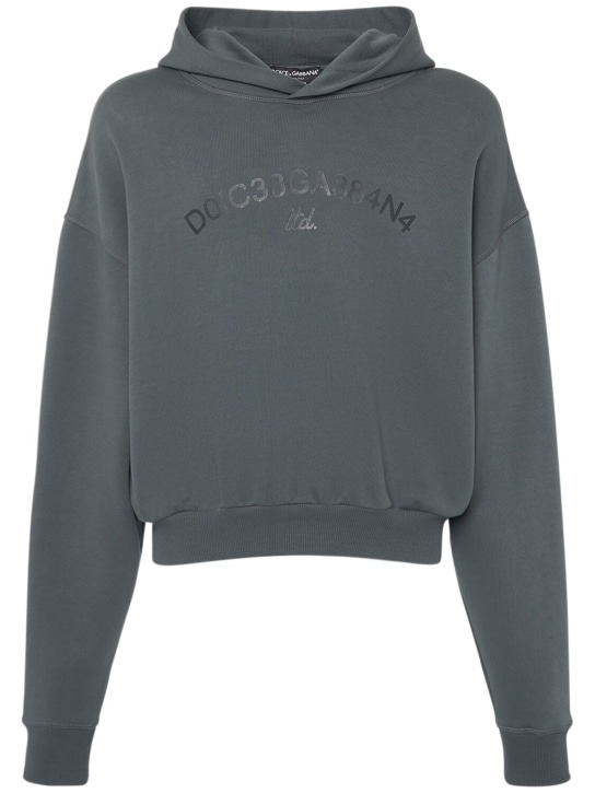 LuisaViaRoma Dolce&GabbanaFelpa cropped in jersey
