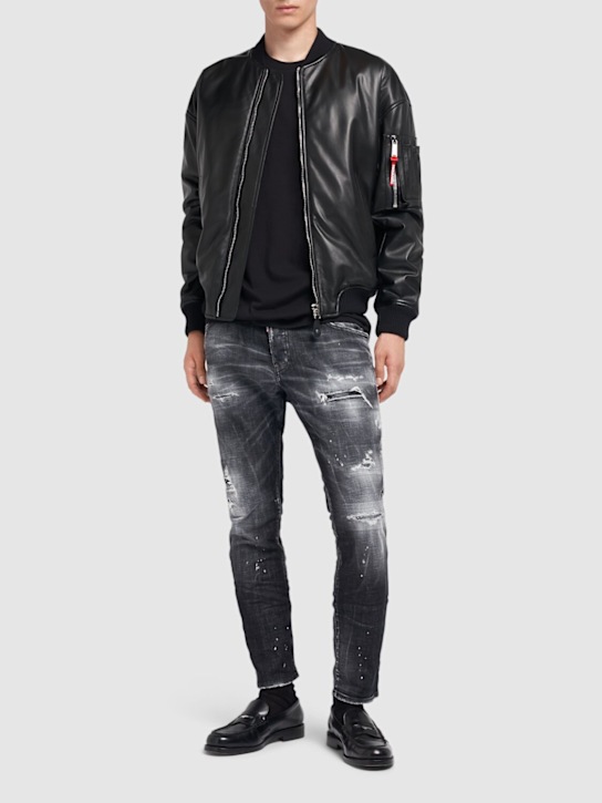 LuisaViaRoma Dsquared2Bomber In Pelle
