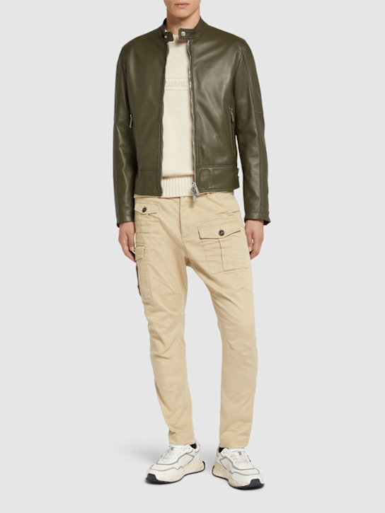 LuisaViaRoma Dsquared2Giacca Ryder In Pelle Liscia