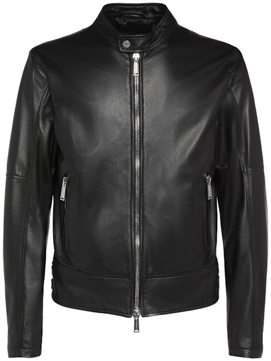 LuisaViaRoma Dsquared2Giacca Ryder in pelle liscia