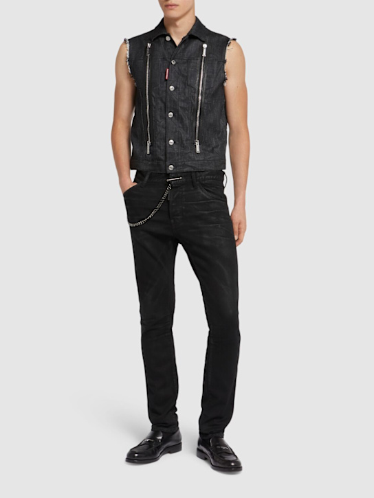 LuisaViaRoma Dsquared2Gilet In Denim Con Zip