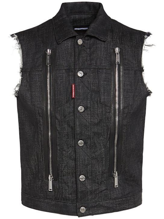 LuisaViaRoma Dsquared2Gilet in denim con zip