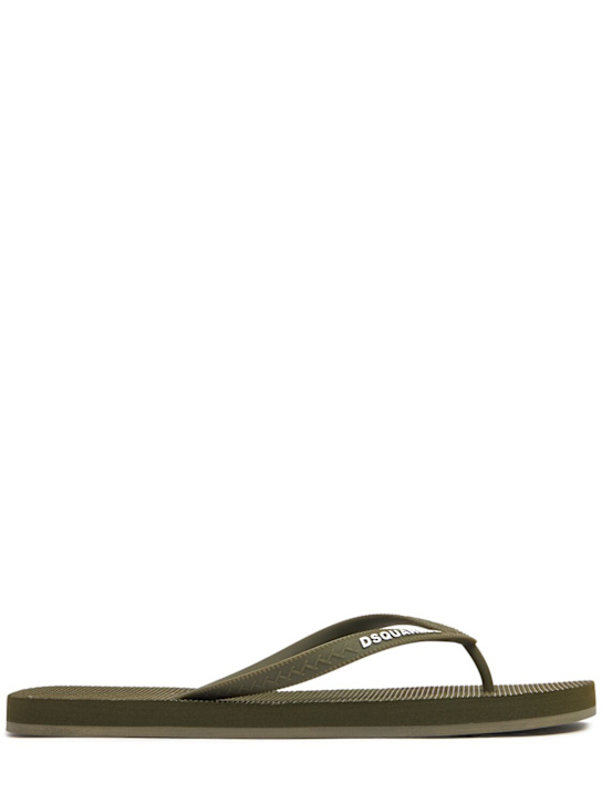 LuisaViaRoma Dsquared2Infradito in gomma con logo