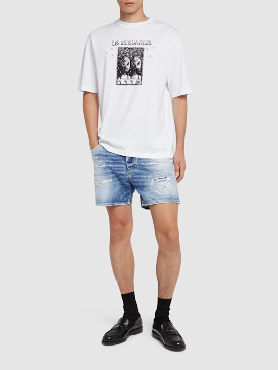 LuisaViaRoma Dsquared2Shorts Light Scarface Wash