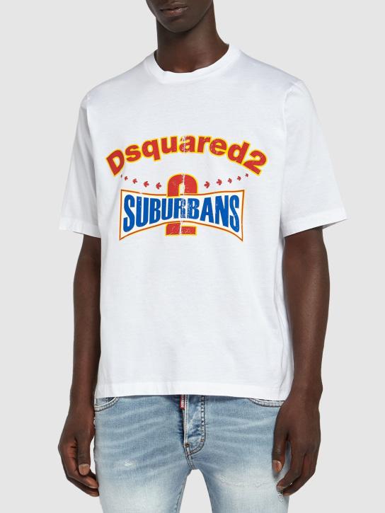 LuisaViaRoma Dsquared2T-shirt In Cotone Con Logo