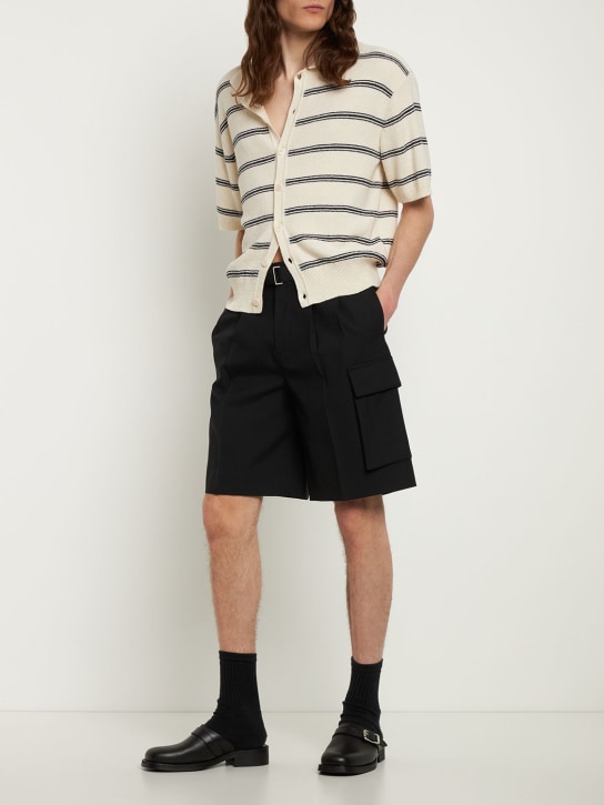 LuisaViaRoma DunstShorts In Misto Lana Con Cintura