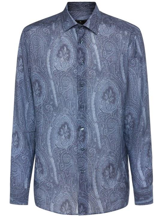 LuisaViaRoma EtroCamicia in seta e lyocell paisley