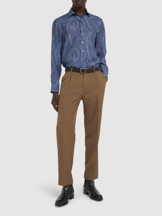LuisaViaRoma EtroPantaloni In Lana Con Pinces