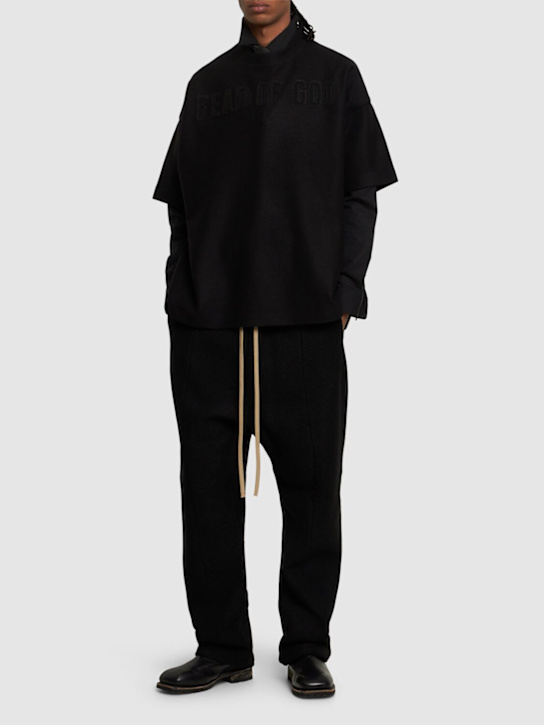 LuisaViaRoma Fear Of GodT-shirt In Lana Con Logo