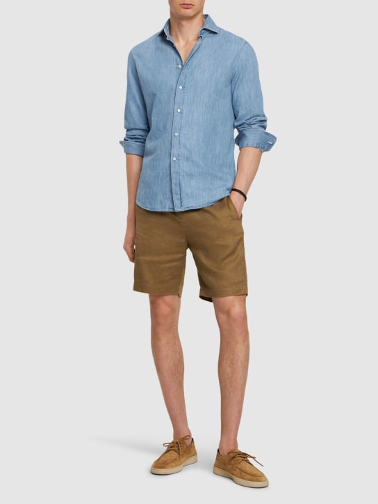 LuisaViaRoma Frescobol CariocaShorts In Lino