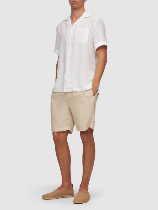 LuisaViaRoma Frescobol CariocaShorts In Lino