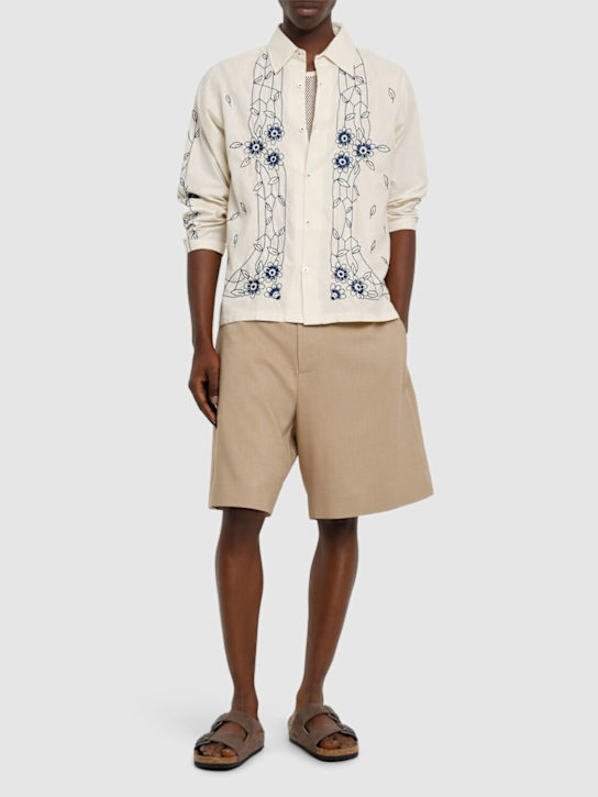 LuisaViaRoma HaragoCamicia Floreale Con Ricami