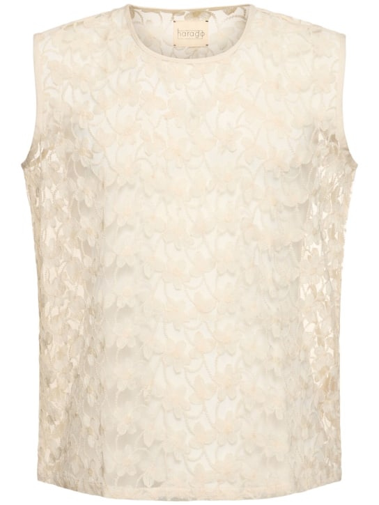 LuisaViaRoma HaragoTank top in pizzo di cotone