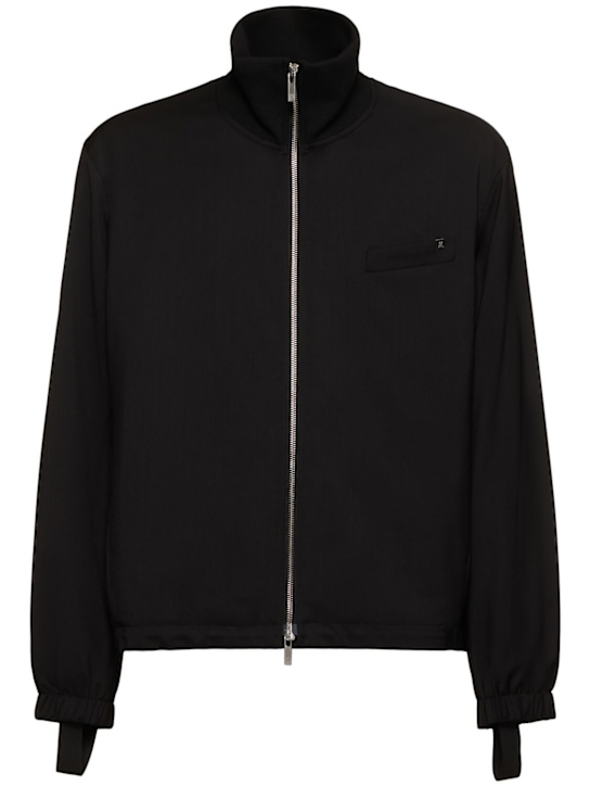 LuisaViaRoma Helmut LangBomber in lana con zip
