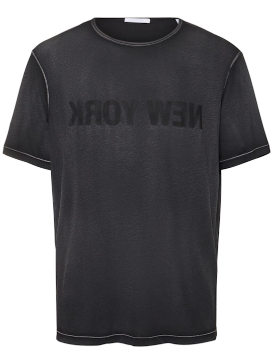 LuisaViaRoma Helmut LangT-shirt New York in cotone