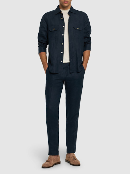 LuisaViaRoma KitonPantaloni In Lino Con Pinces
