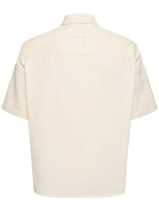 LuisaViaRoma Lc23Crochet Half-zip Shirt