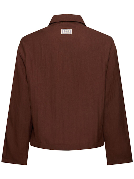 LuisaViaRoma Lc23Linen Blend Overshirt