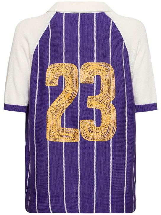 LuisaViaRoma Lc23Retro Football Polo Sweater