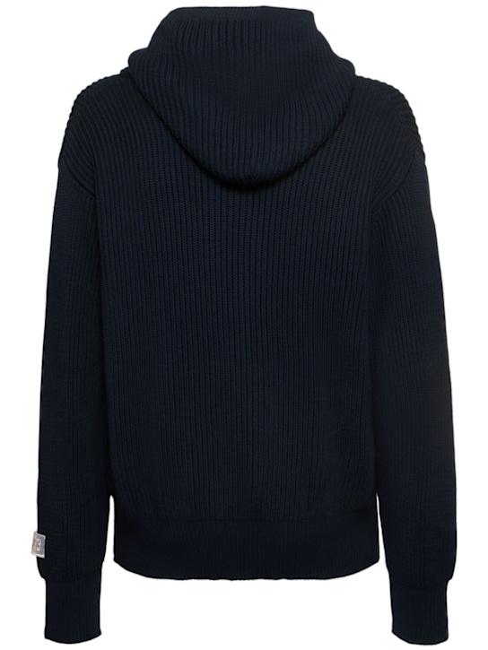 LuisaViaRoma Lc23Rib Knit Zip Hoodie