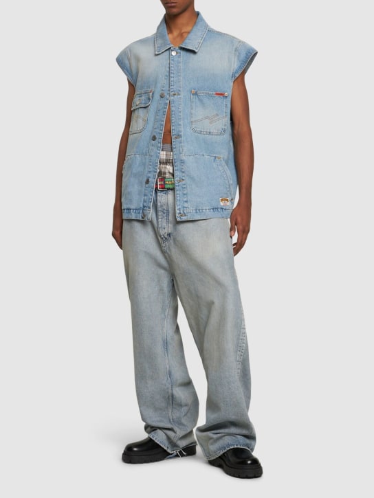 LuisaViaRoma Martine RoseGilet In Denim Di Cotone
