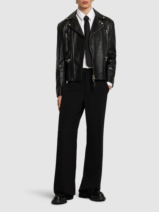 LuisaViaRoma McQueenGiacca Biker In Pelle