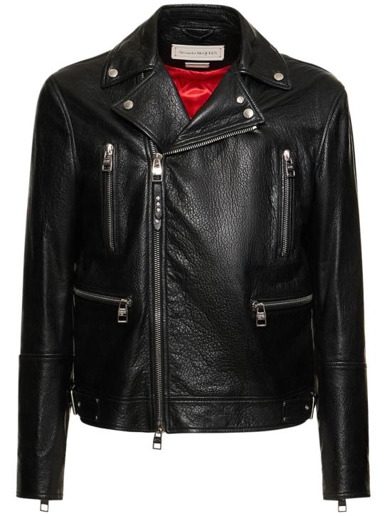 LuisaViaRoma McQueenGiacca biker in pelle