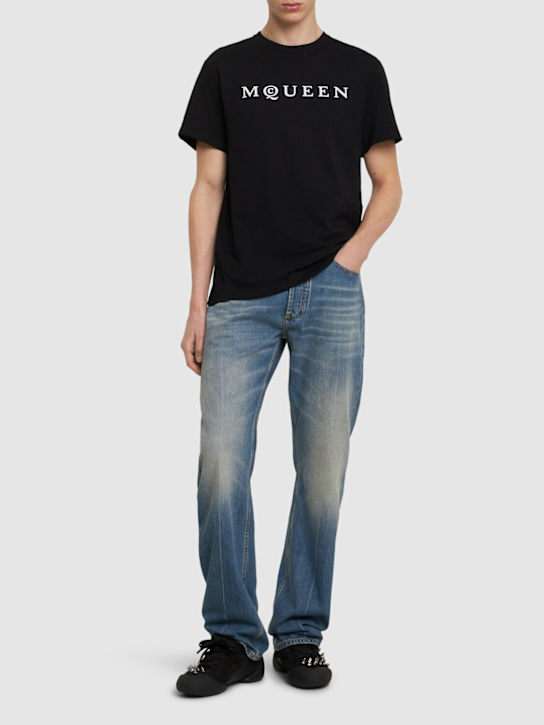 LuisaViaRoma McQueenT-shirt In Cotone Con Logo
