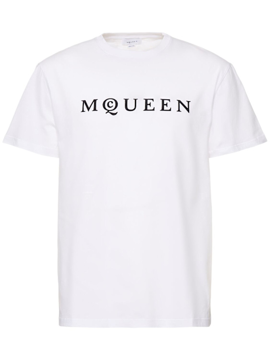 LuisaViaRoma McQueenT-shirt in cotone con logo