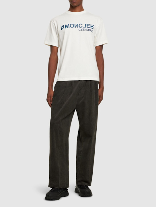 LuisaViaRoma Moncler GrenobleLogo Cotton T-shirt