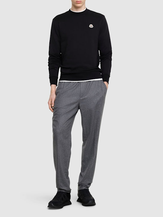 LuisaViaRoma MonclerFelpa In Cotone Con Patch Logo