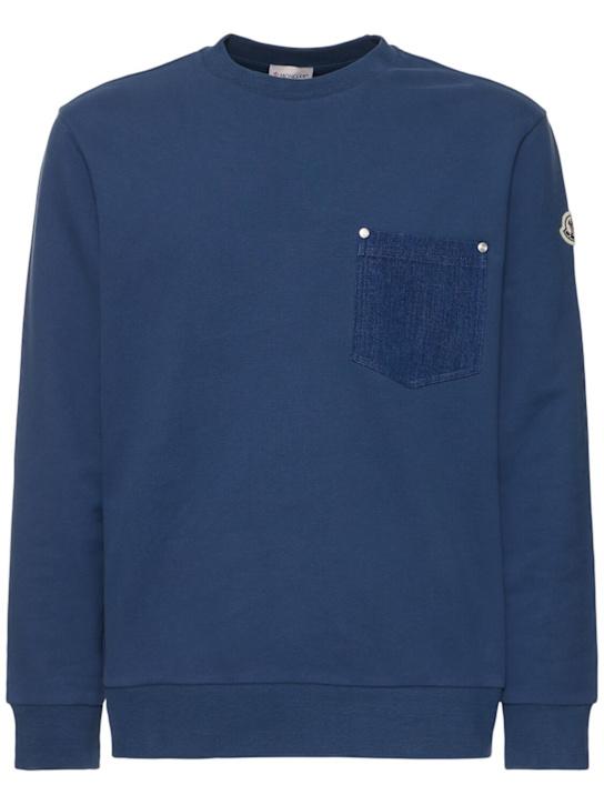 LuisaViaRoma MonclerFelpa in denim e cotone