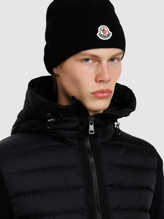 LuisaViaRoma MonclerLogo Cotton Beanie