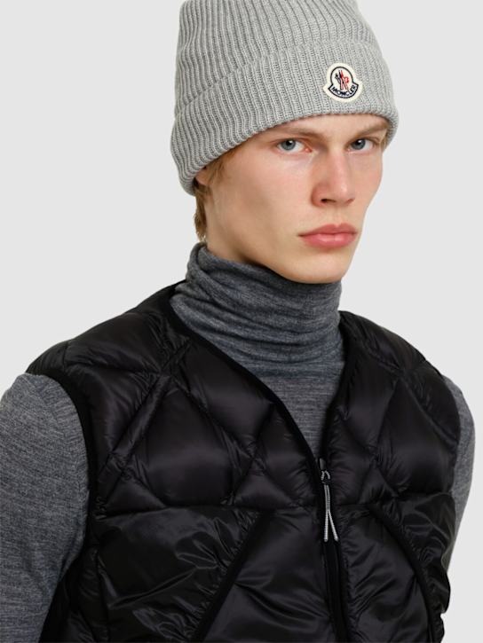 LuisaViaRoma MonclerLogo Cotton Beanie