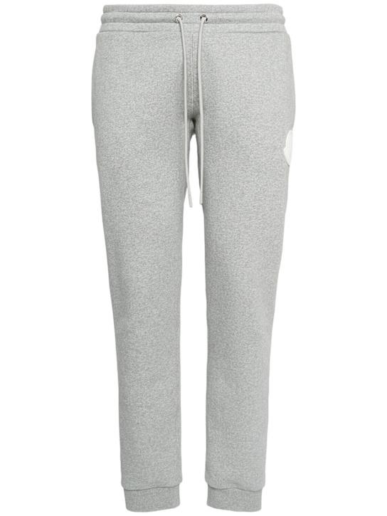 LuisaViaRoma MonclerLogo patch cotton sweatpants