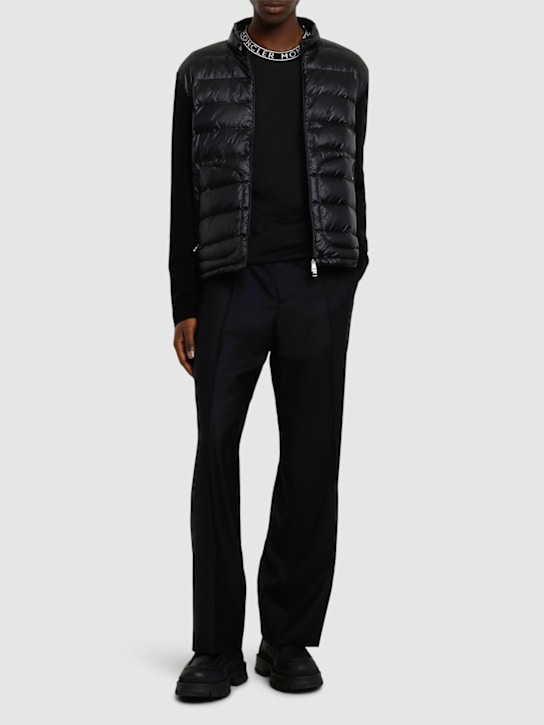 LuisaViaRoma MonclerLogo-trimmed Cotton T-shirt