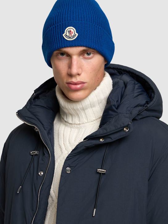 LuisaViaRoma MonclerLogo Virgin Wool Beanie