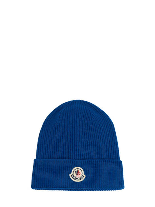 LuisaViaRoma MonclerLogo Virgin Wool Beanie