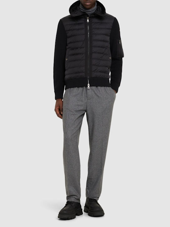 LuisaViaRoma MonclerPiumino Con Misto Lana Tricot