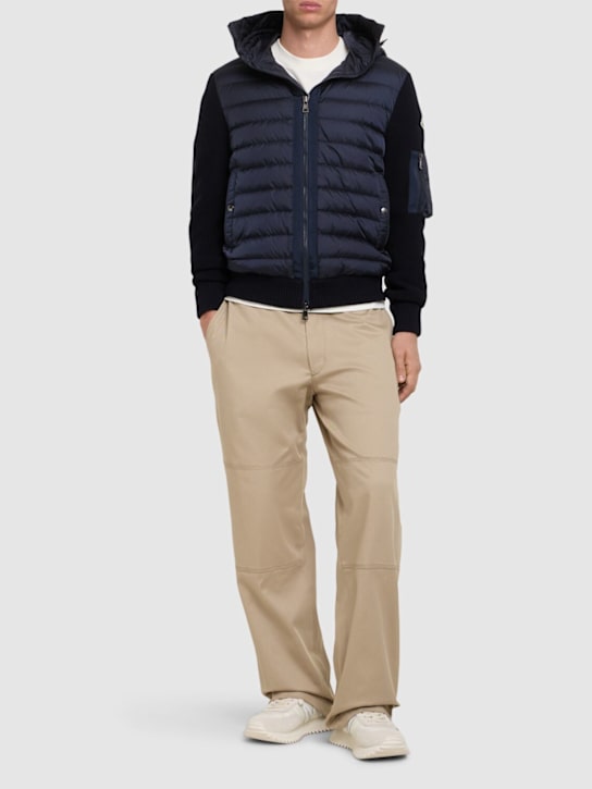 LuisaViaRoma MonclerPiumino Con Misto Lana Tricot