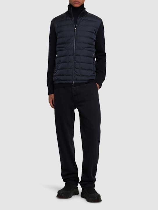 LuisaViaRoma MonclerPiumino Con Misto Lana Tricot