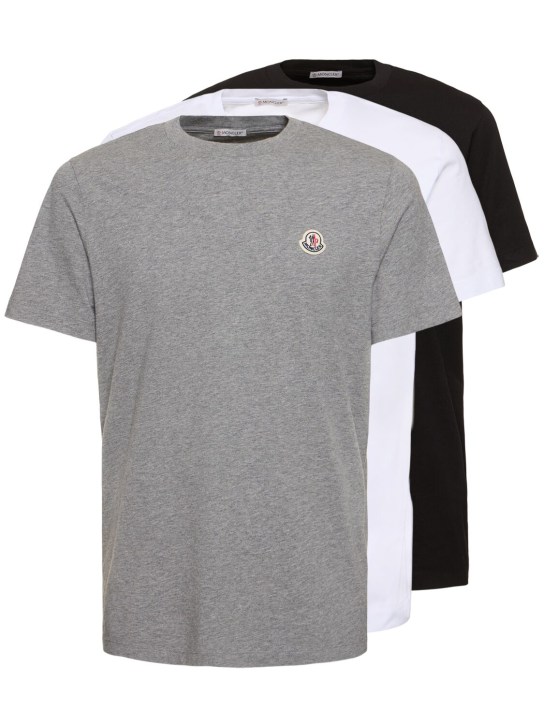 LuisaViaRoma MonclerSet di 3 t-shirt in cotone