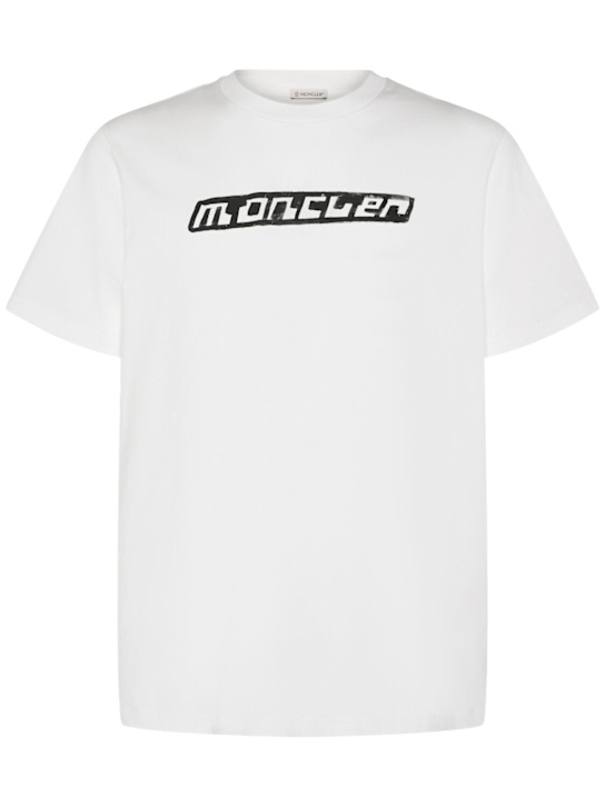 LuisaViaRoma MonclerT-shirt in cotone con logo