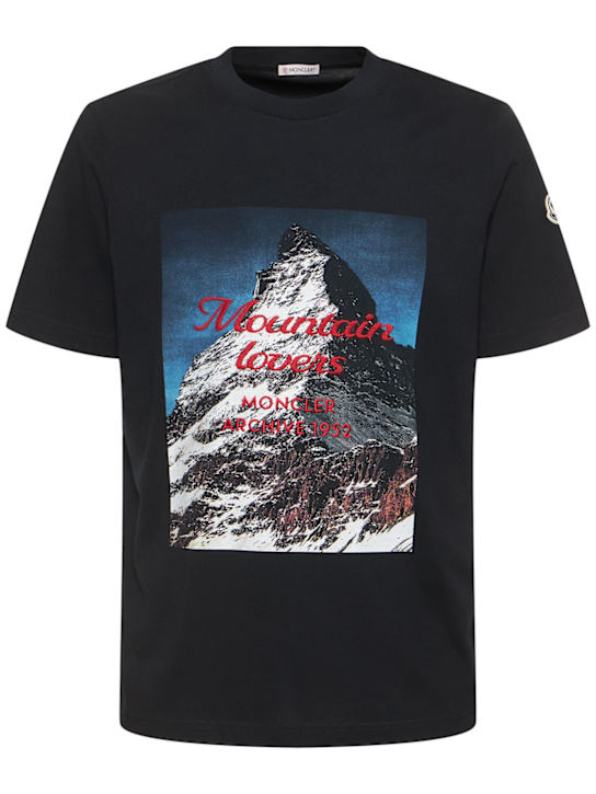 LuisaViaRoma MonclerT-shirt in cotone smerigliato