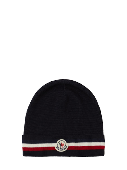 LuisaViaRoma MonclerTricolor virgin wool beanie