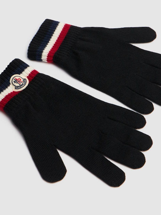 LuisaViaRoma MonclerTricolor Virgin Wool Gloves