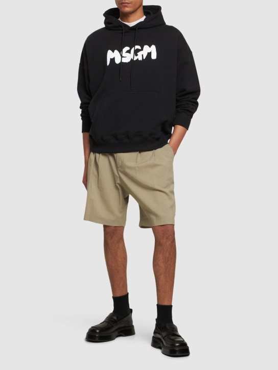 LuisaViaRoma MSGMFelpa Con Logo E Cappuccio