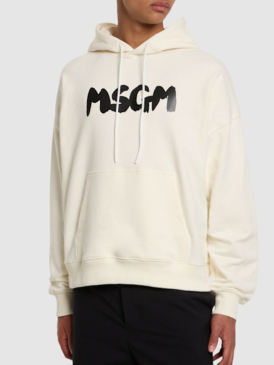 LuisaViaRoma MSGMFelpa Con Logo E Cappuccio