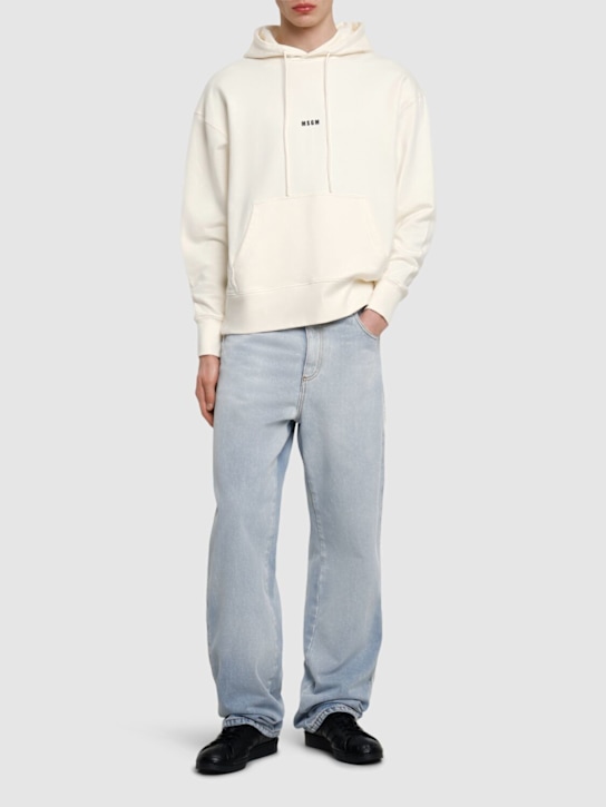 LuisaViaRoma MSGMFelpa Con Micro Logo Stampato